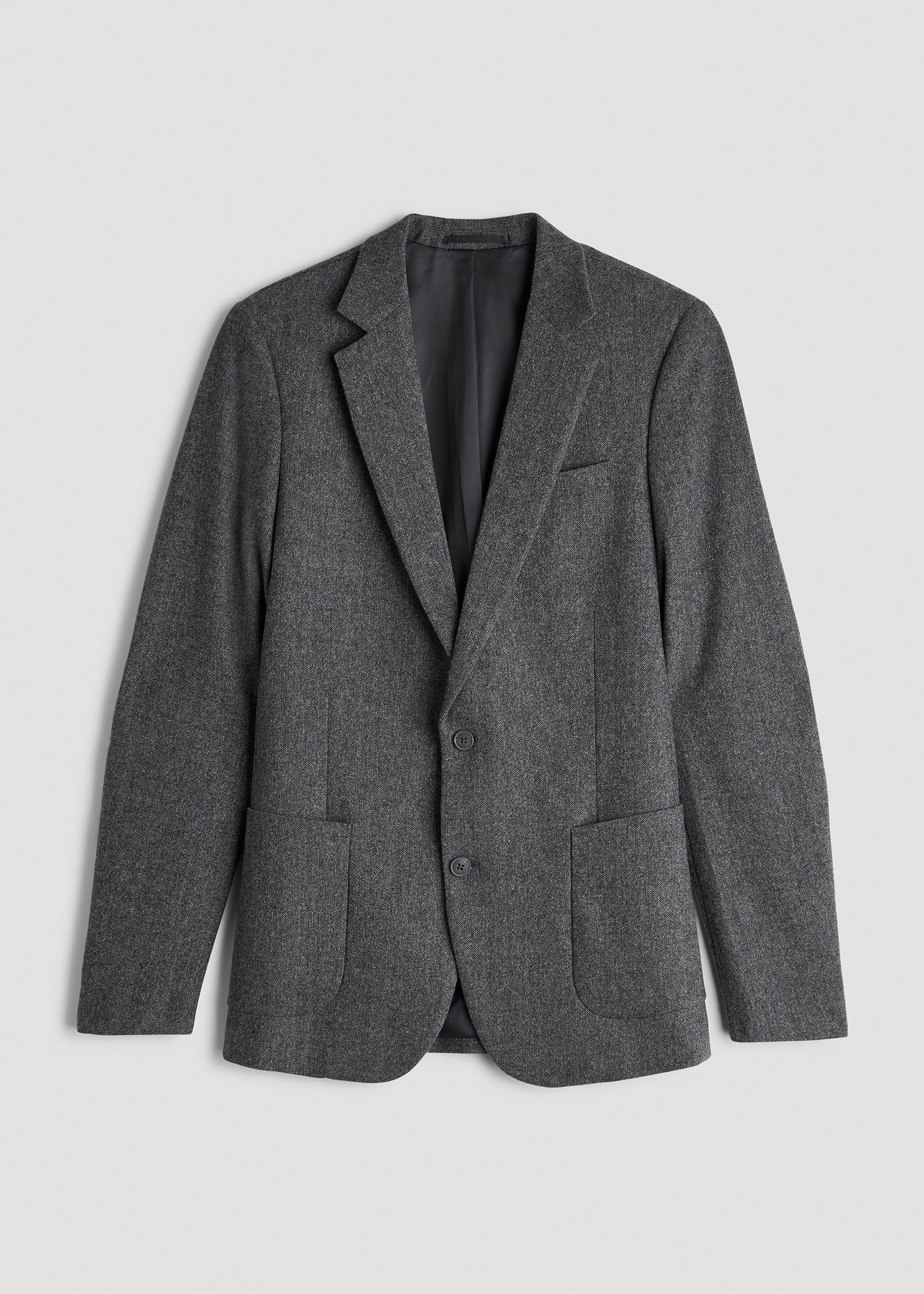 American Tall Online Shop | Wool Blend Blazer for Tall Men in Anthracite Tweed