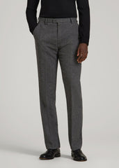 American Tall Online | Wool Blend Dress Pants for Tall Men in Anthracite Tweed