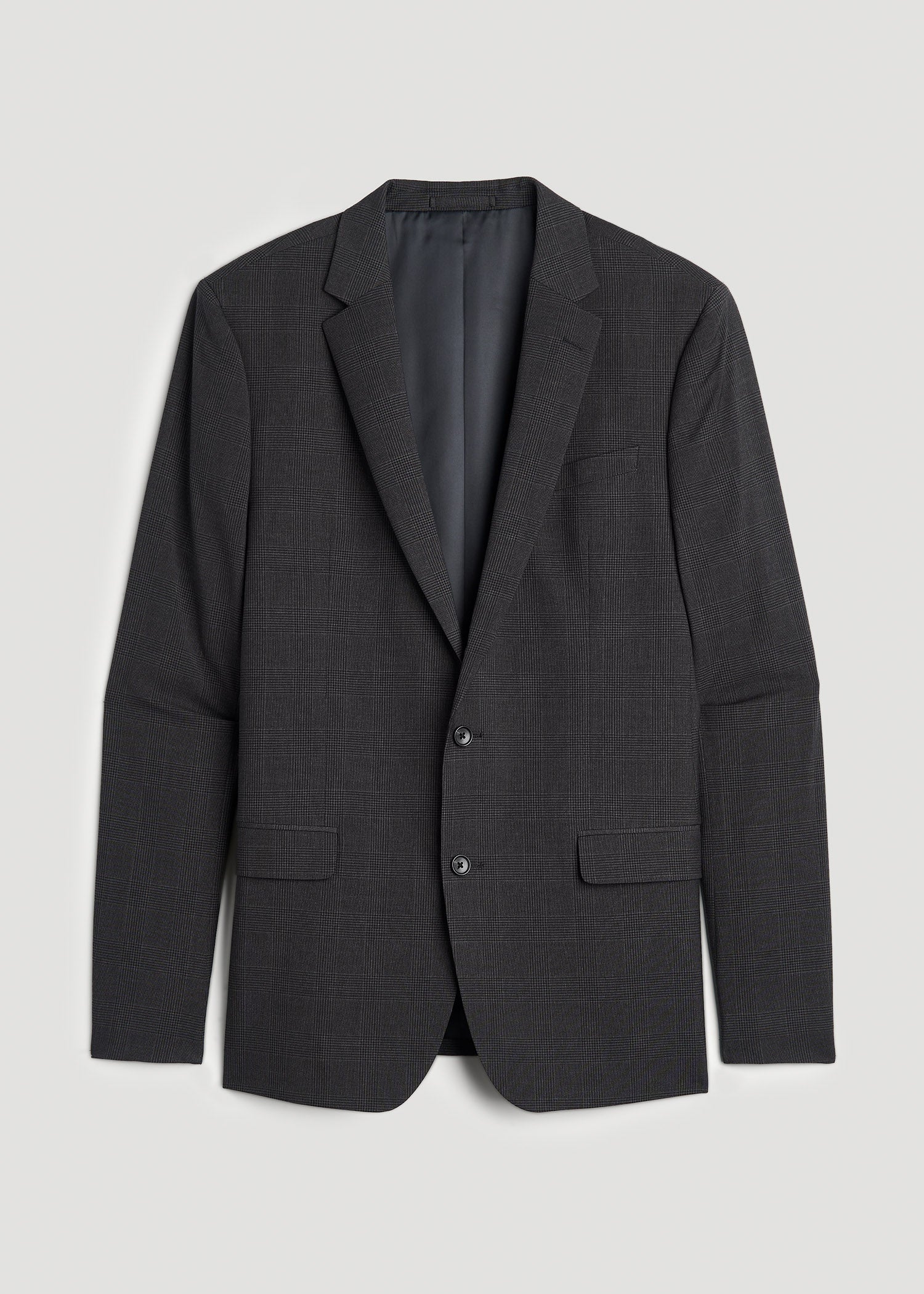 American Tall Sale | Suit Jacket for Tall Men in Charcoal Plaid