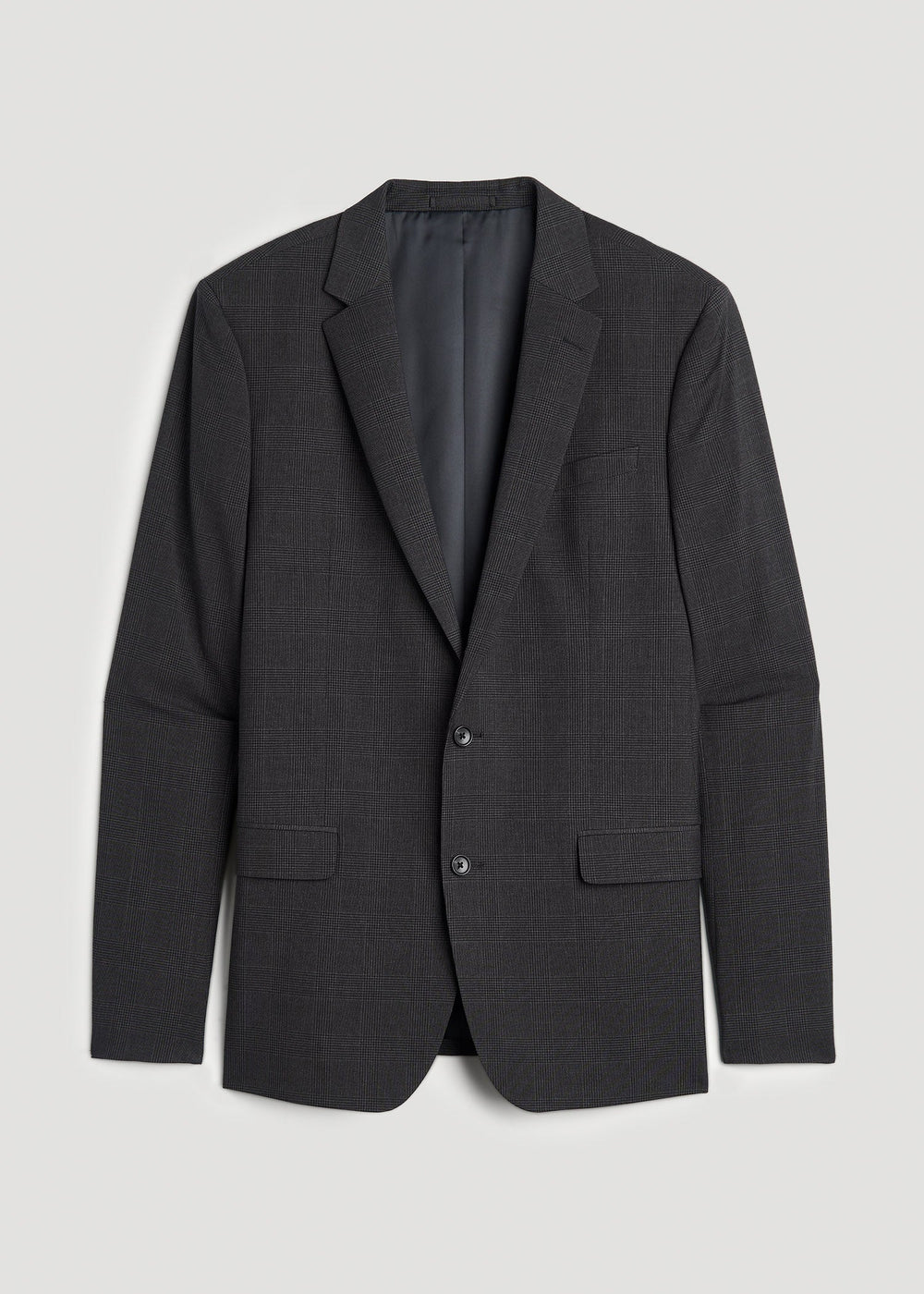 American Tall Sale | Suit Jacket for Tall Men in Charcoal Plaid