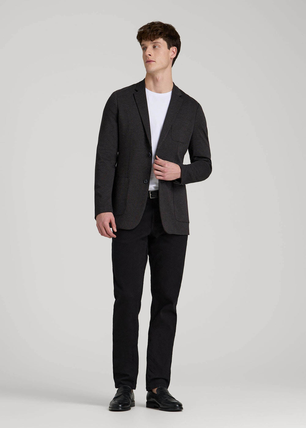 American Tall Online Shop | Core Blazer for Tall Men in Black Silver Mix