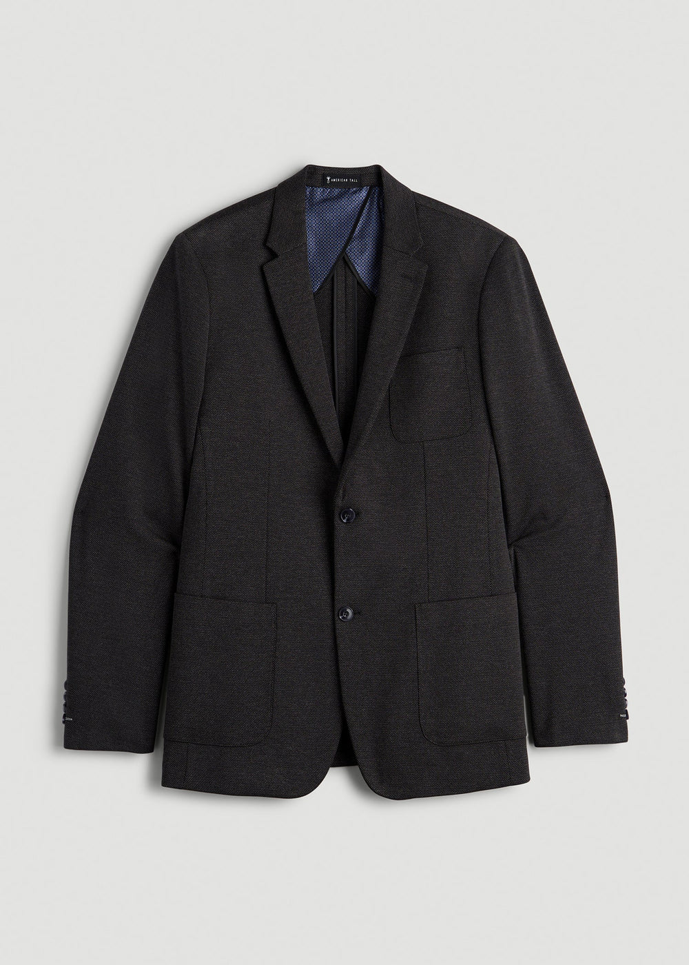 American Tall Online Shop | Core Blazer for Tall Men in Black Silver Mix