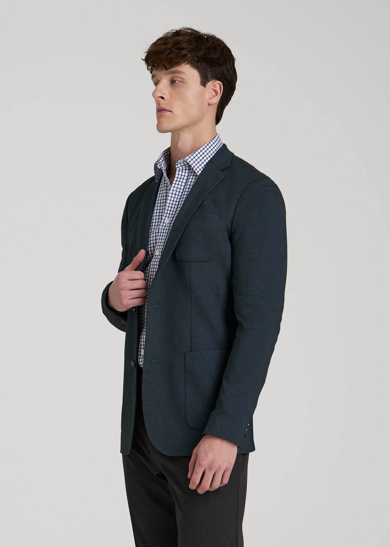 American Tall Discount | Core Blazer for Tall Men in Blue Steel