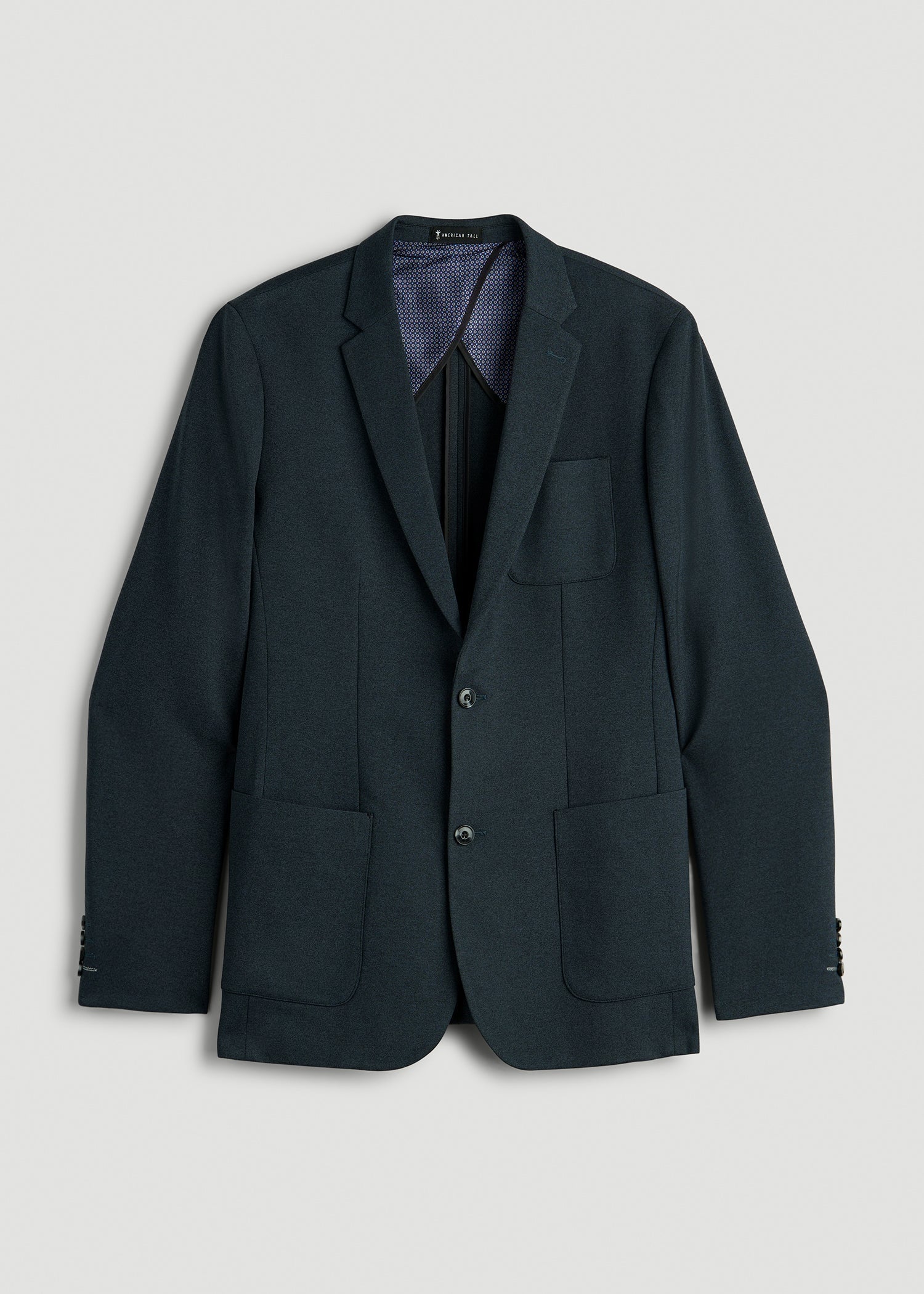 American Tall Discount | Core Blazer for Tall Men in Blue Steel