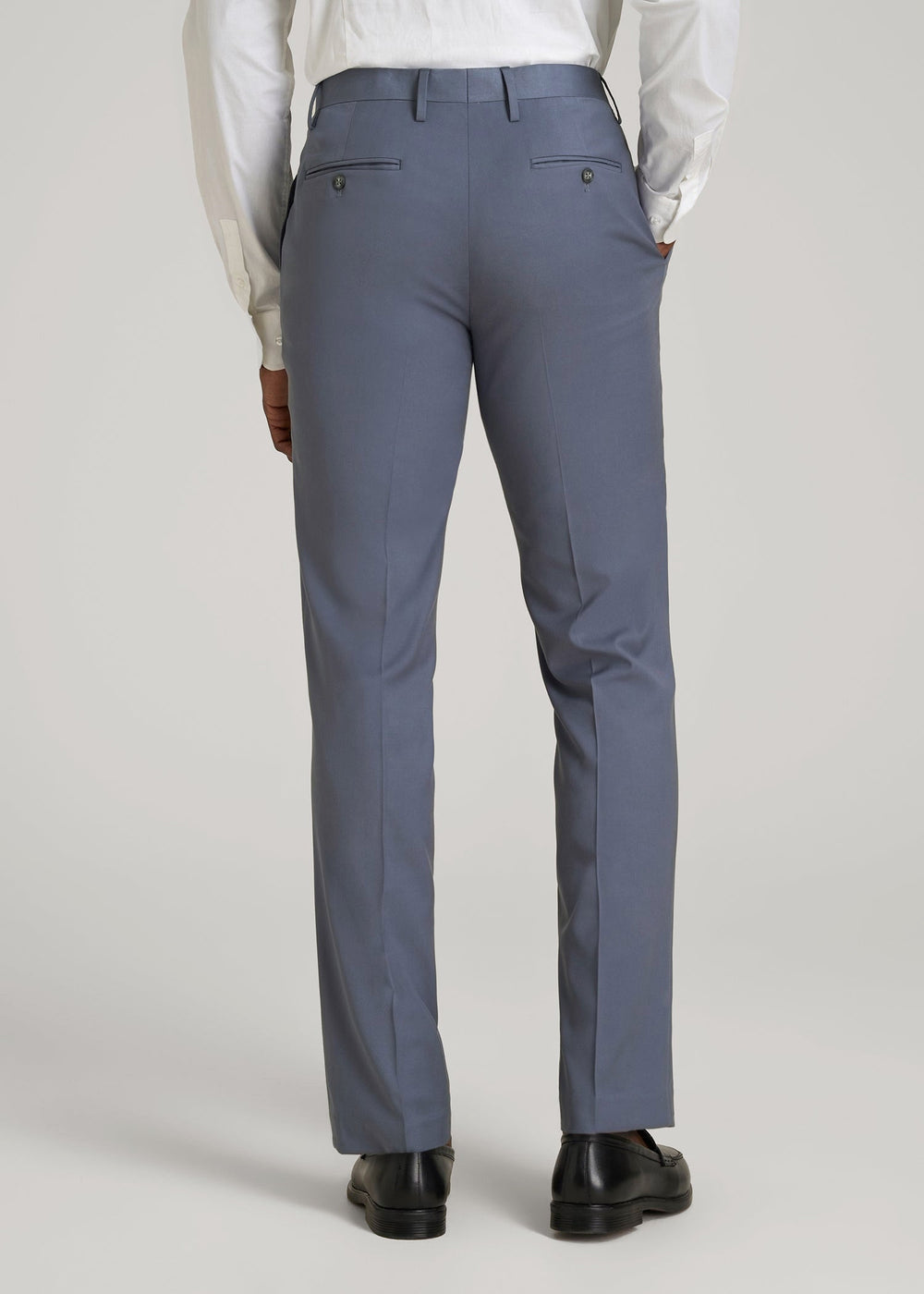 American Tall Online | Suit Trousers for Tall Men in Blue Slate