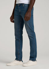 American Tall Outlet | Carman TAPERED Jeans for Tall Men in Worn Blue