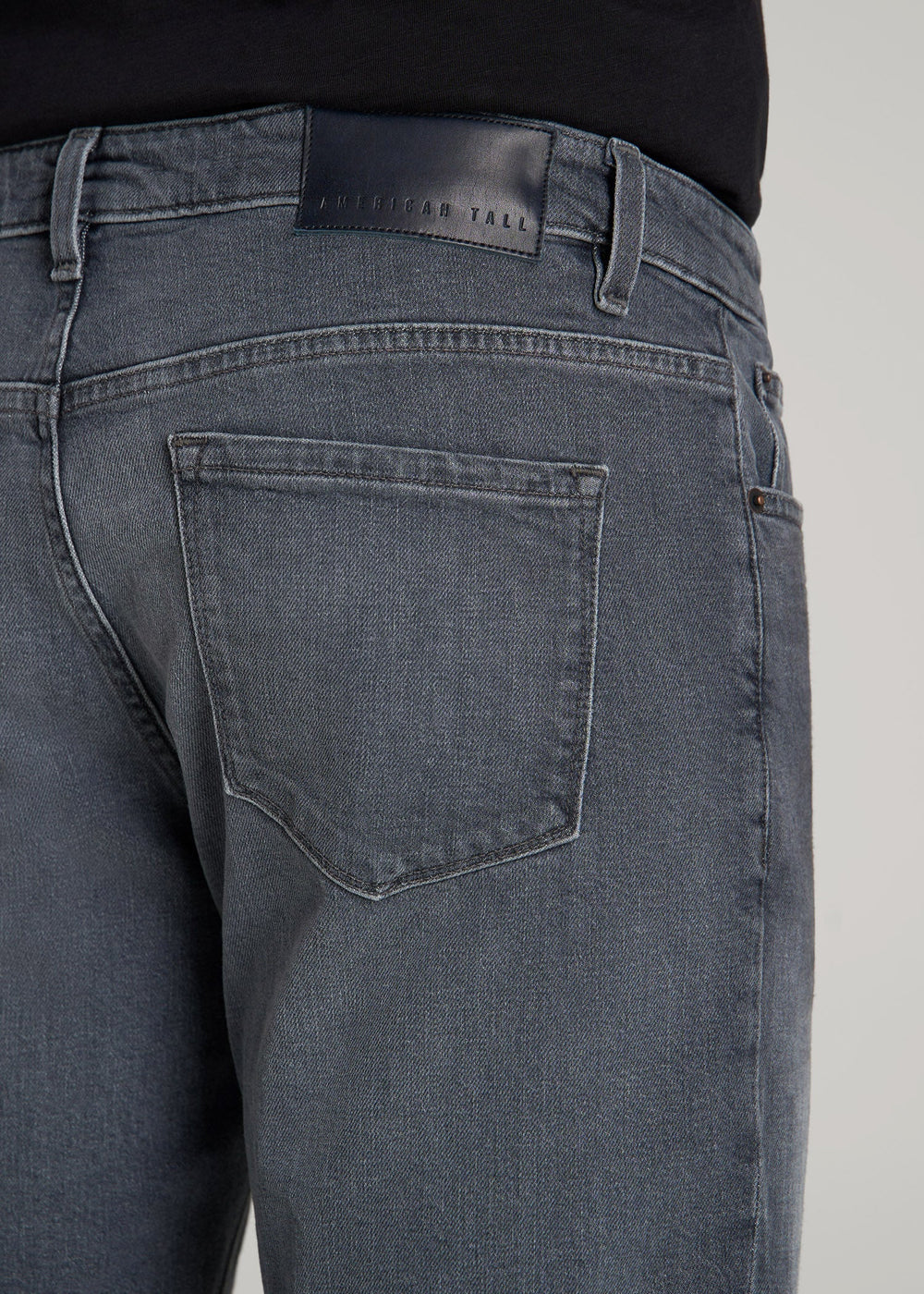 American Tall For Sale | Americana Collection Carman Tapered Fit Jeans For Tall Men in Wolf Grey