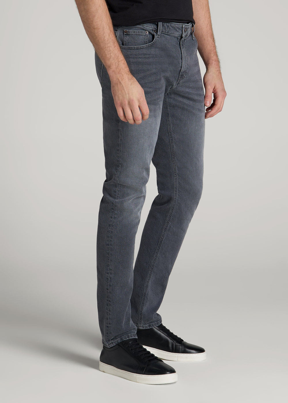 American Tall For Sale | Americana Collection Carman Tapered Fit Jeans For Tall Men in Wolf Grey