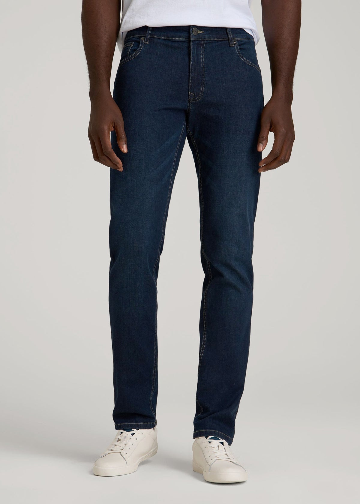 American Tall Sale | Carman TAPERED Jeans for Tall Men in Blue Steel