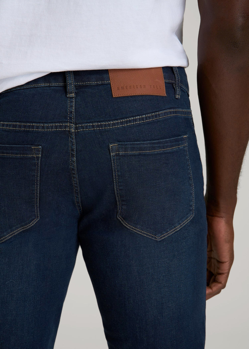 American Tall Sale | Carman TAPERED Jeans for Tall Men in Blue Steel