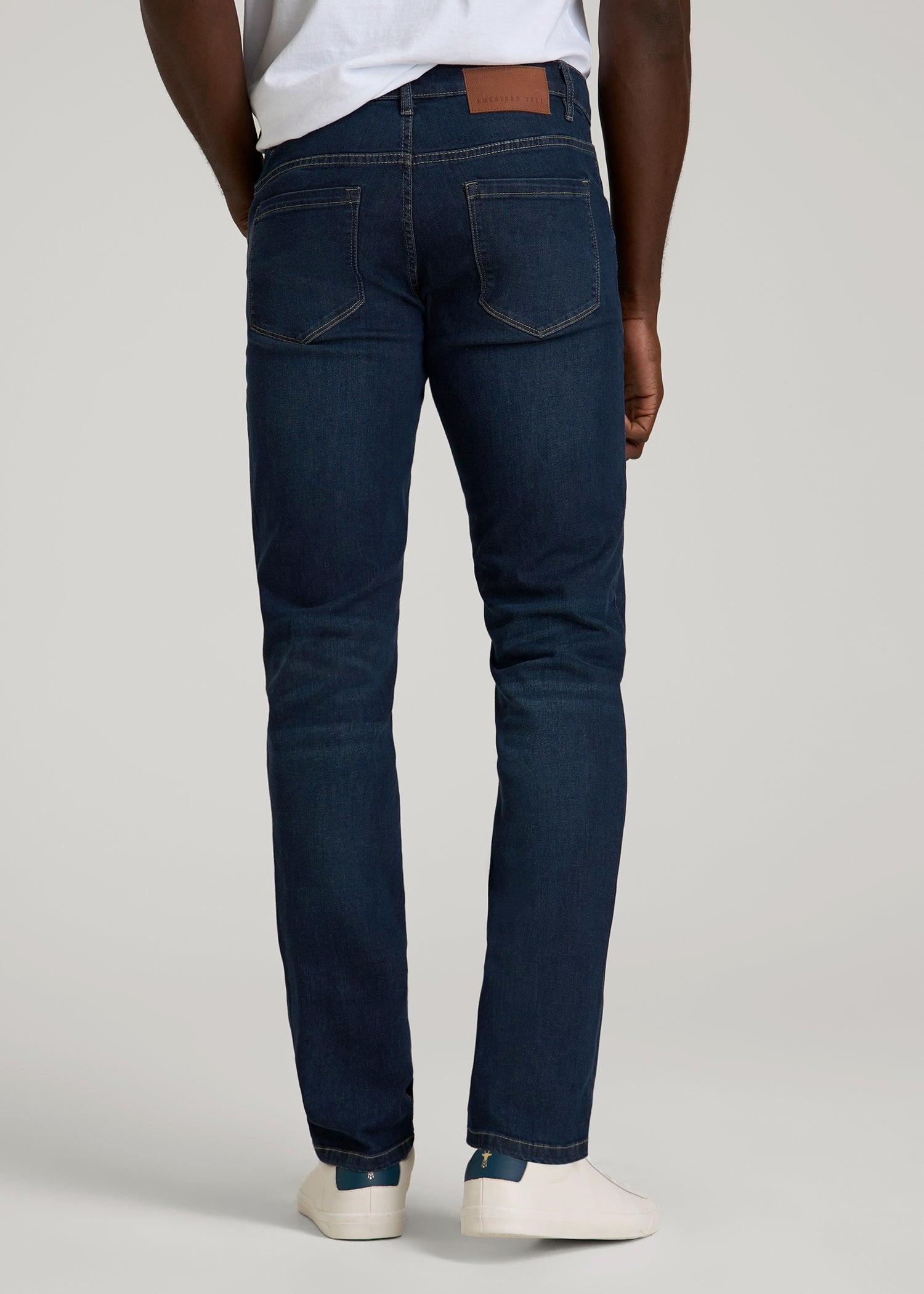American Tall Sale | Carman TAPERED Jeans for Tall Men in Blue Steel
