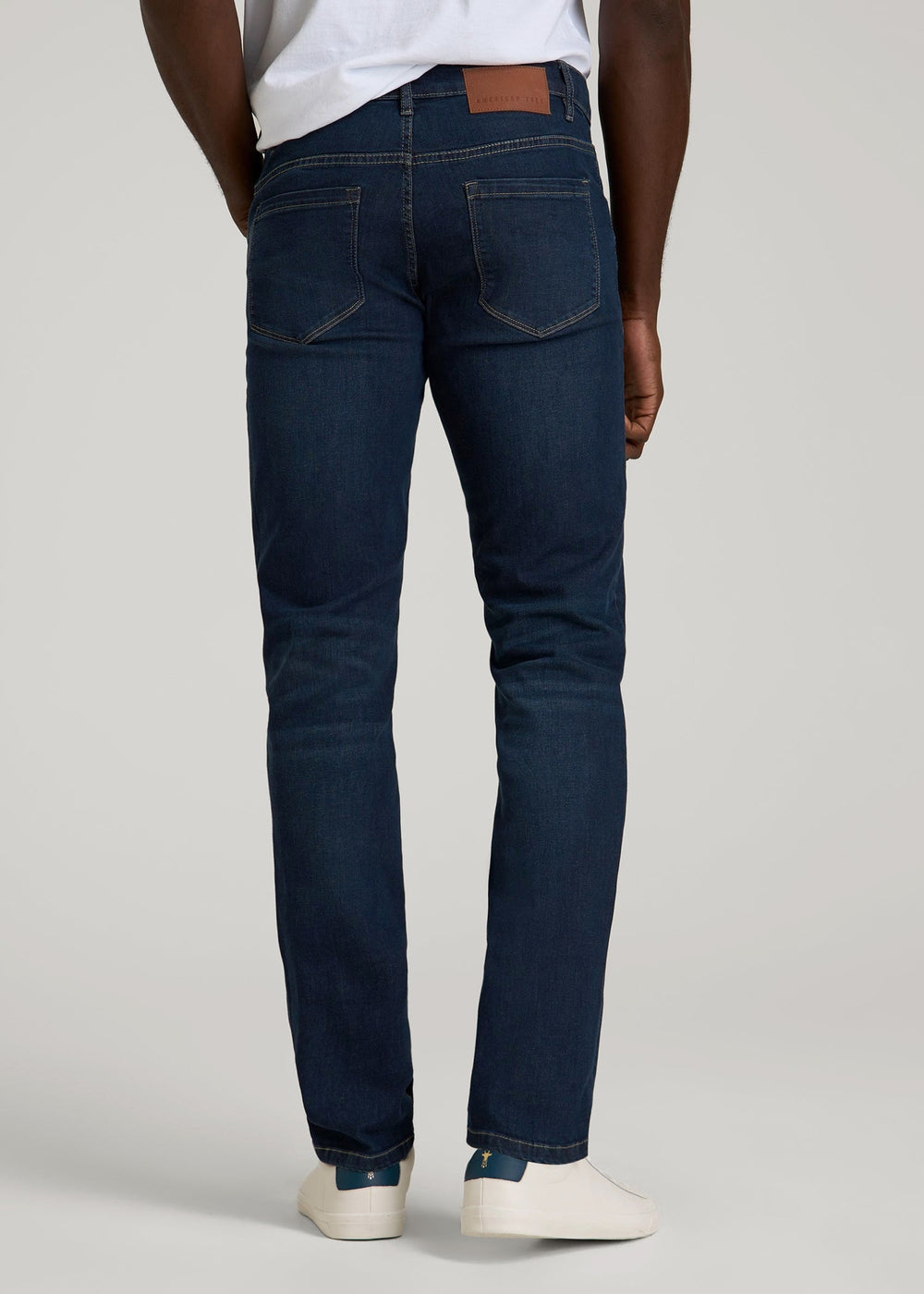 American Tall Sale | Carman TAPERED Jeans for Tall Men in Blue Steel