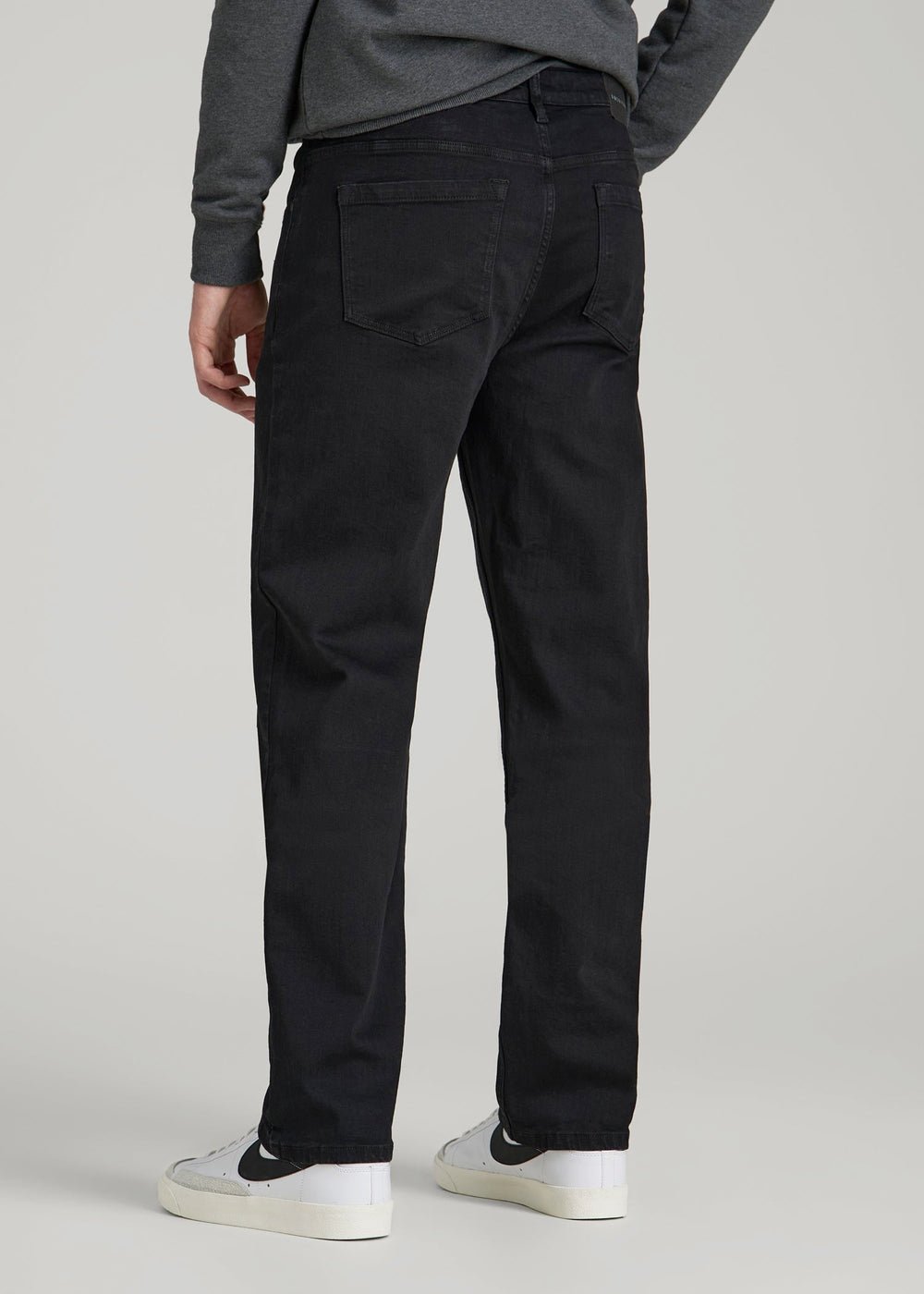 American Tall Online Shop | A.T. Basics Men's J1 Straight Fit Jeans for Tall Men in Black