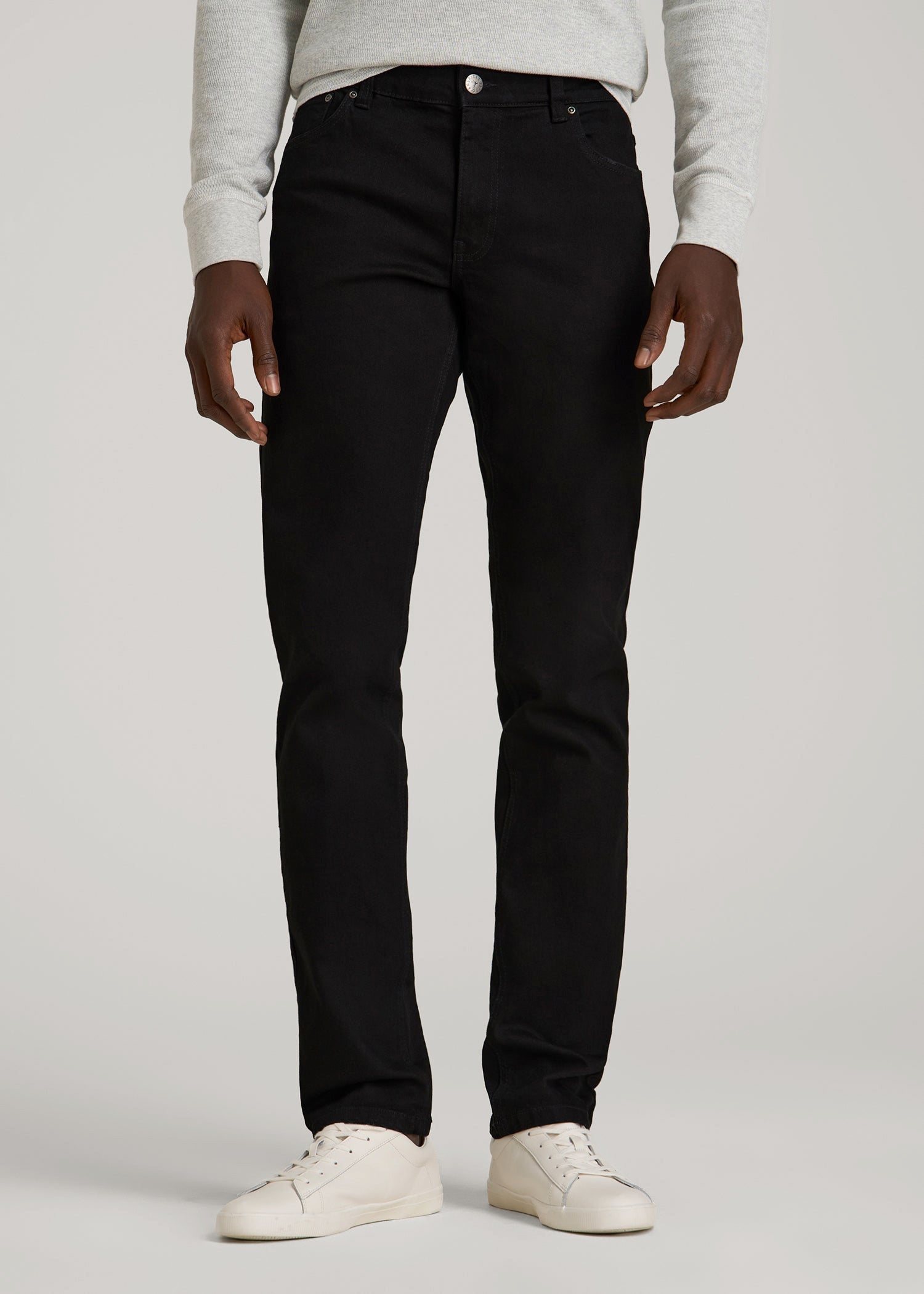 American Tall Discount | Carman TAPERED Jeans for Tall Men in True Black