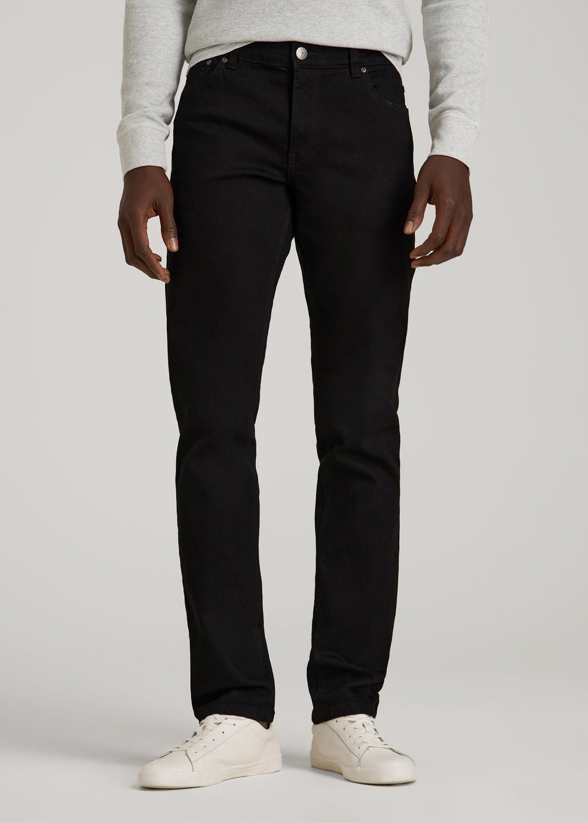 American Tall Discount | Carman TAPERED Jeans for Tall Men in True Black