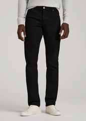 American Tall Discount | Carman TAPERED Jeans for Tall Men in True Black