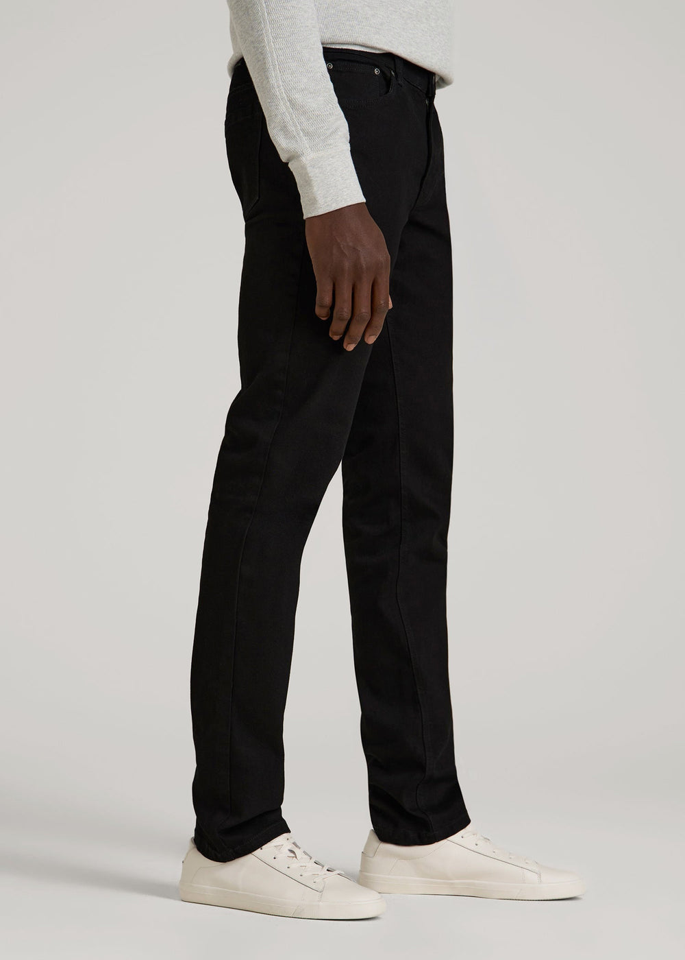 American Tall Discount | Carman TAPERED Jeans for Tall Men in True Black