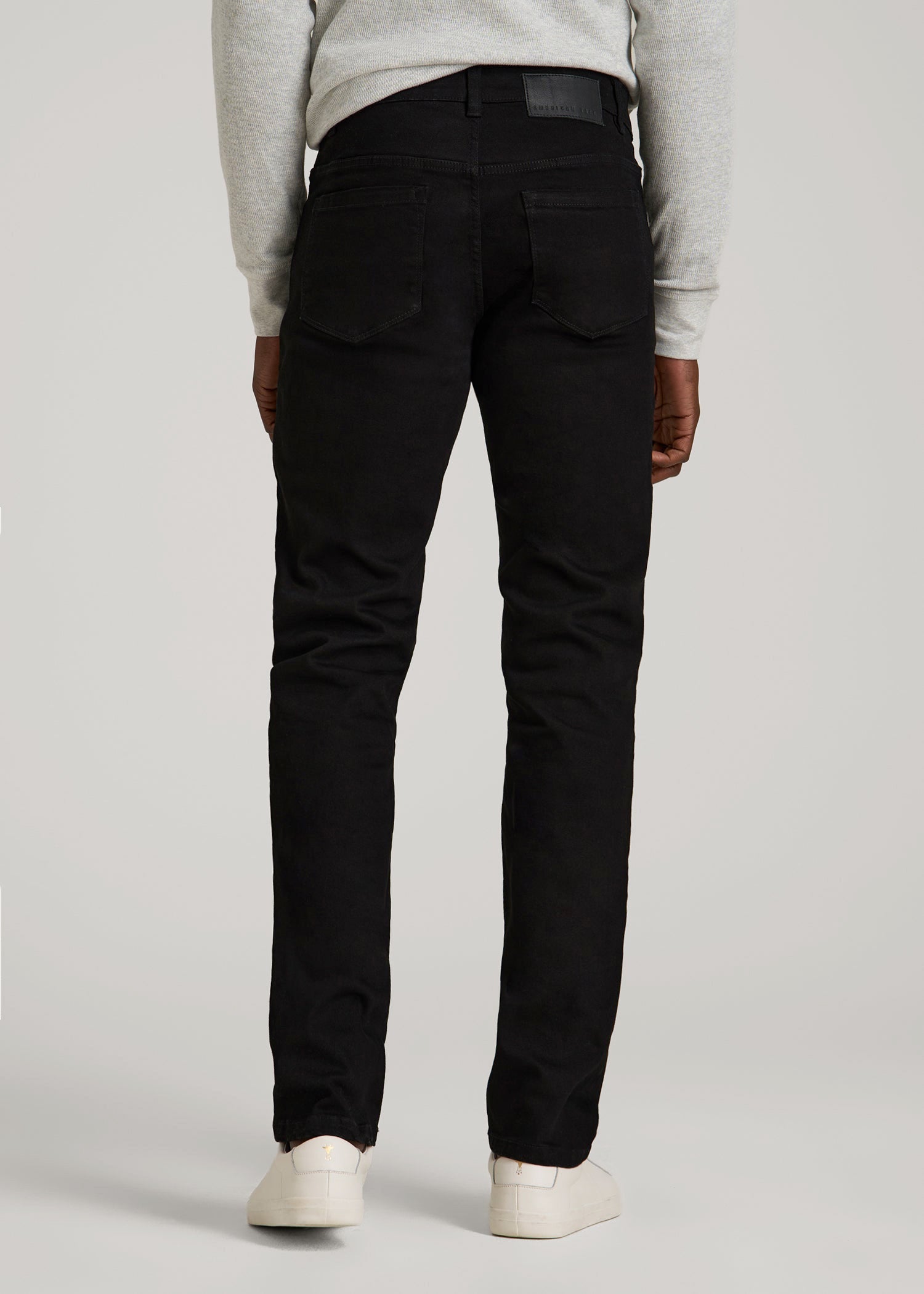 American Tall Discount | Carman TAPERED Jeans for Tall Men in True Black
