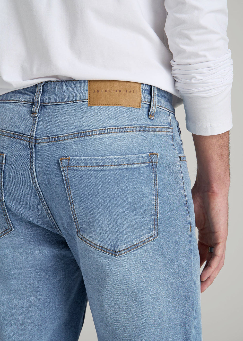 American Tall Online | A.T. Basics Men's J1 Straight Fit Jeans for Tall Men in Tufts Blue