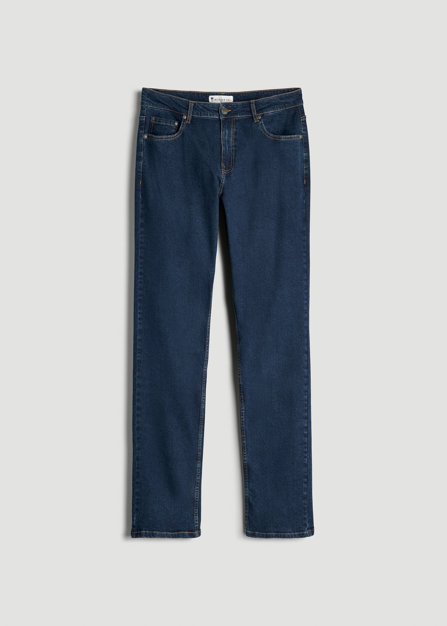 American Tall Sale | A.T. Basics Men's J1 Straight Fit Jeans for Tall Men in Charged Blue