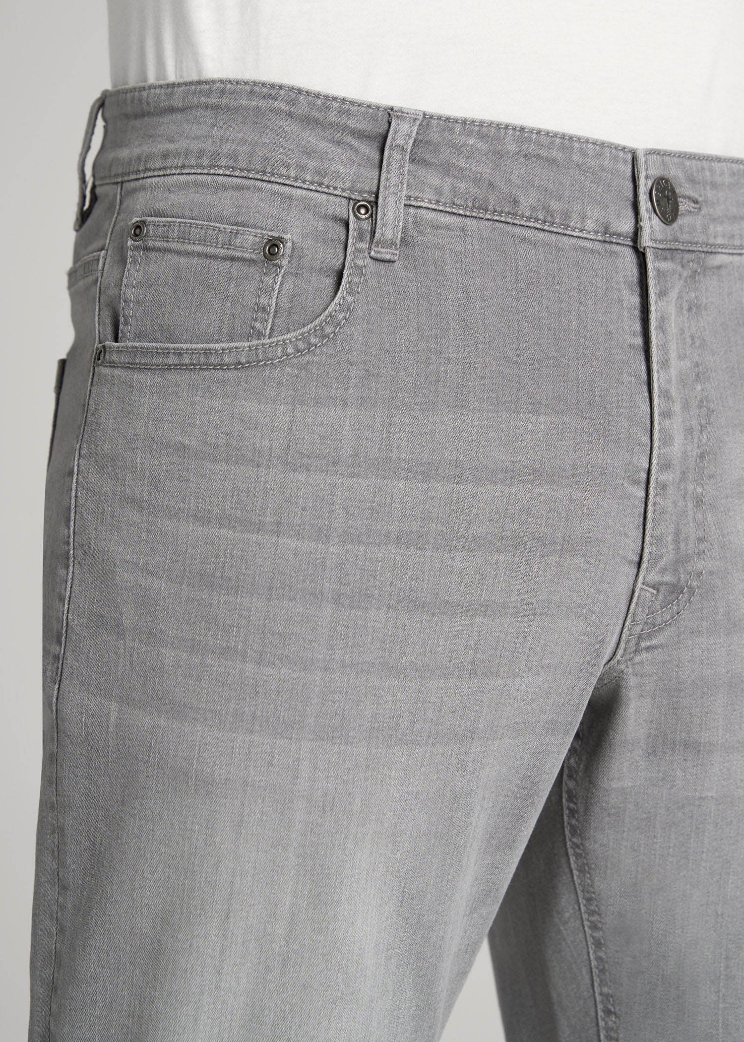 American Tall For Sale | Carman TAPERED Jeans for Tall Men in Concrete Grey
