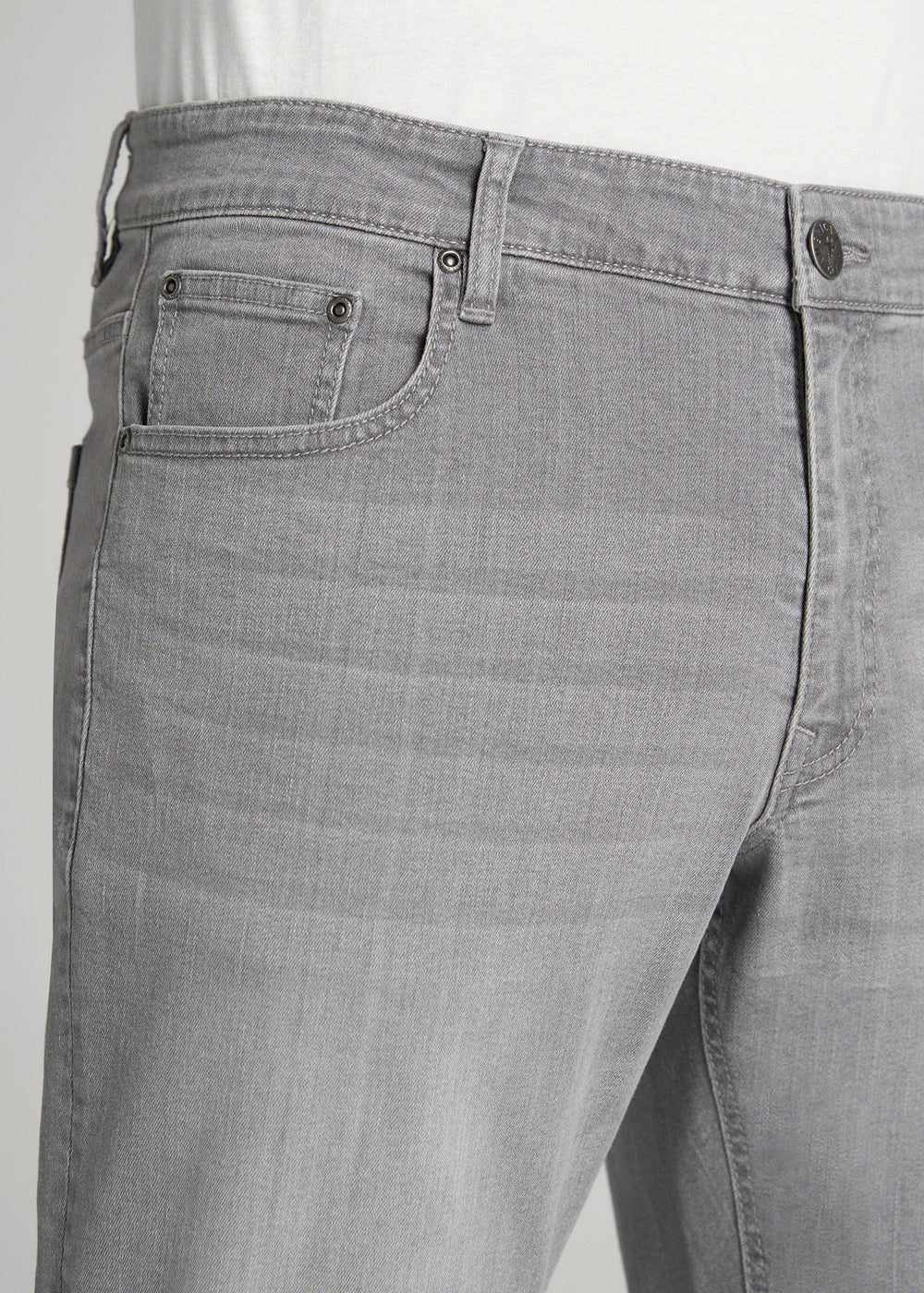 American Tall For Sale | Carman TAPERED Jeans for Tall Men in Concrete Grey