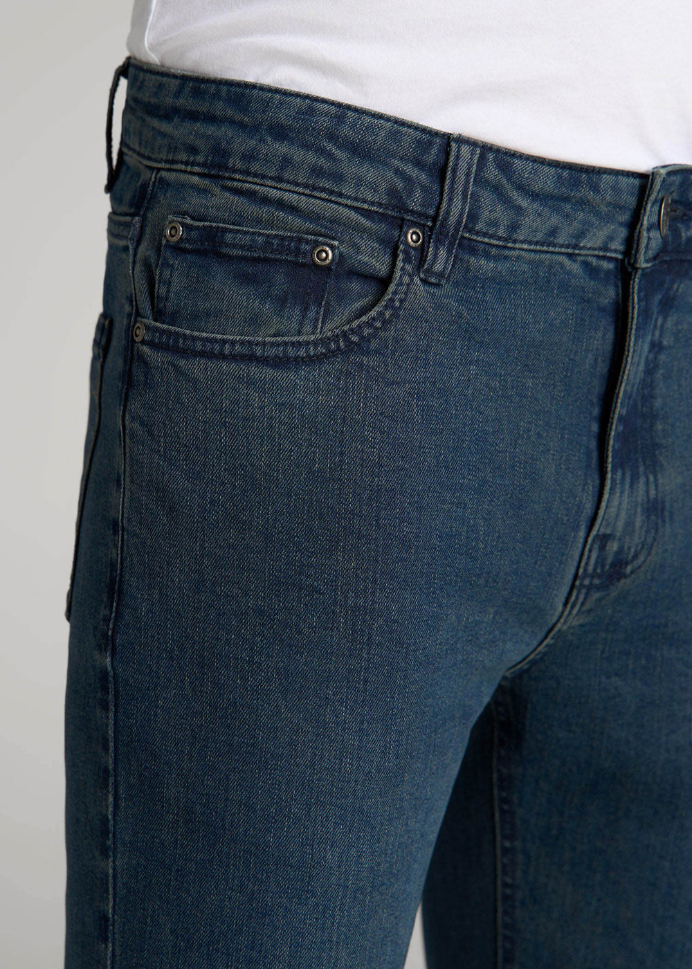 American Tall Online Shop | Dylan Slim Fit Jeans for Tall Men in Coastal Blue