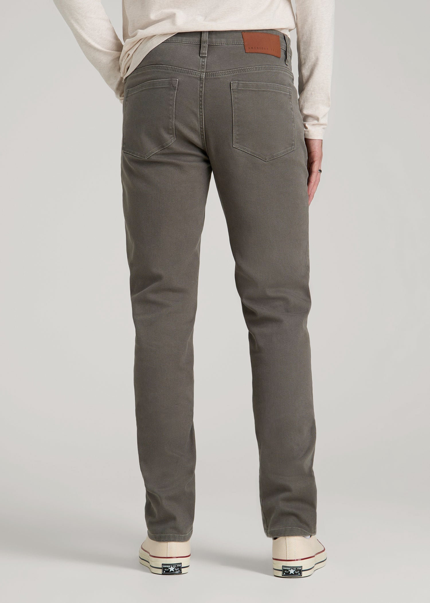 American Tall Online | Carman Tapered Fit Colored Jeans for Tall Men in Sage