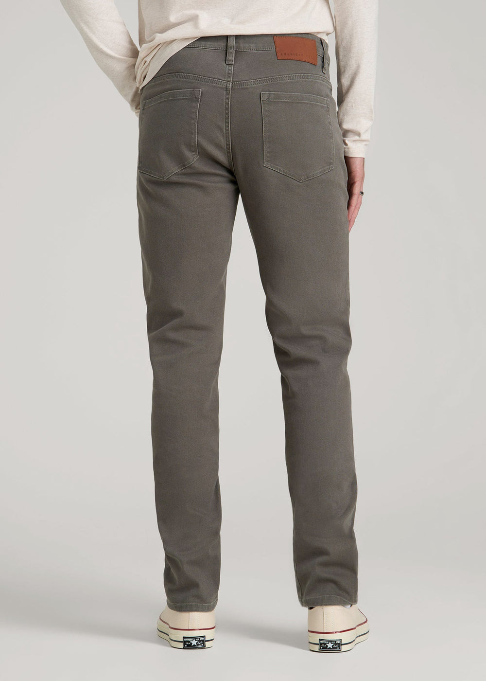 American Tall Online | Carman Tapered Fit Colored Jeans for Tall Men in Sage