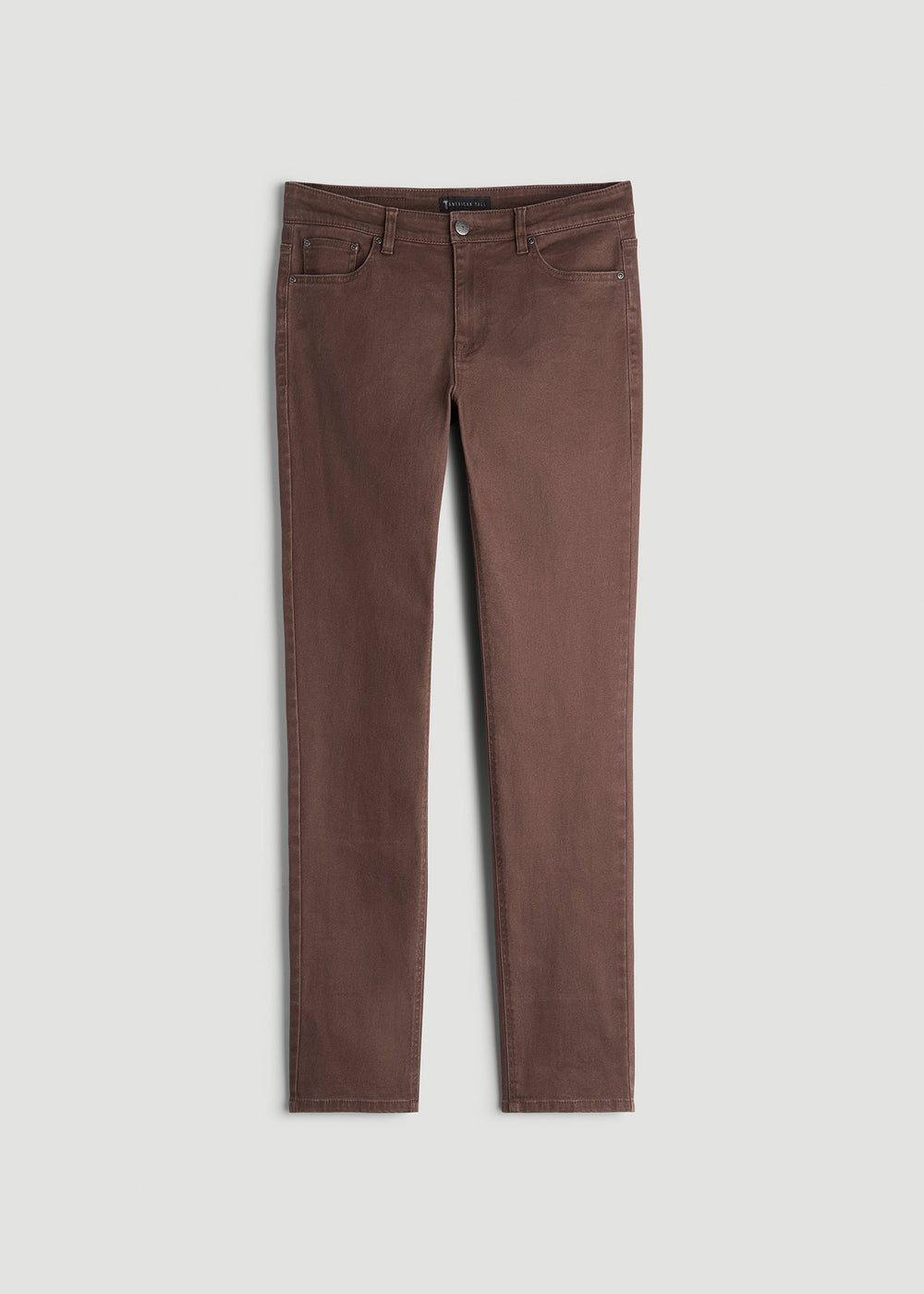 American Tall Sale | Dylan Slim Fit Colored Jeans for Tall Men in Dark Toffee