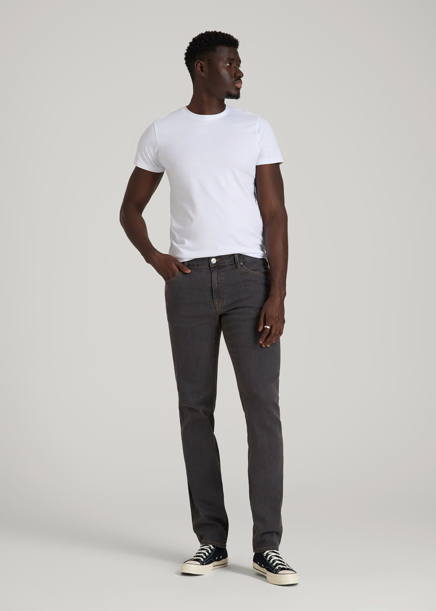 American Tall For Sale | Carman TAPERED Jeans for Tall Men in Grey