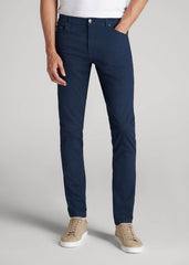 American Tall Online | Carman TAPERED Fit Five Pocket Pants for Tall Men in Marine Navy
