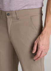 American Tall Outlet | TAPERED FIT Traveler Chino Pants for Tall Men in Dark Sand