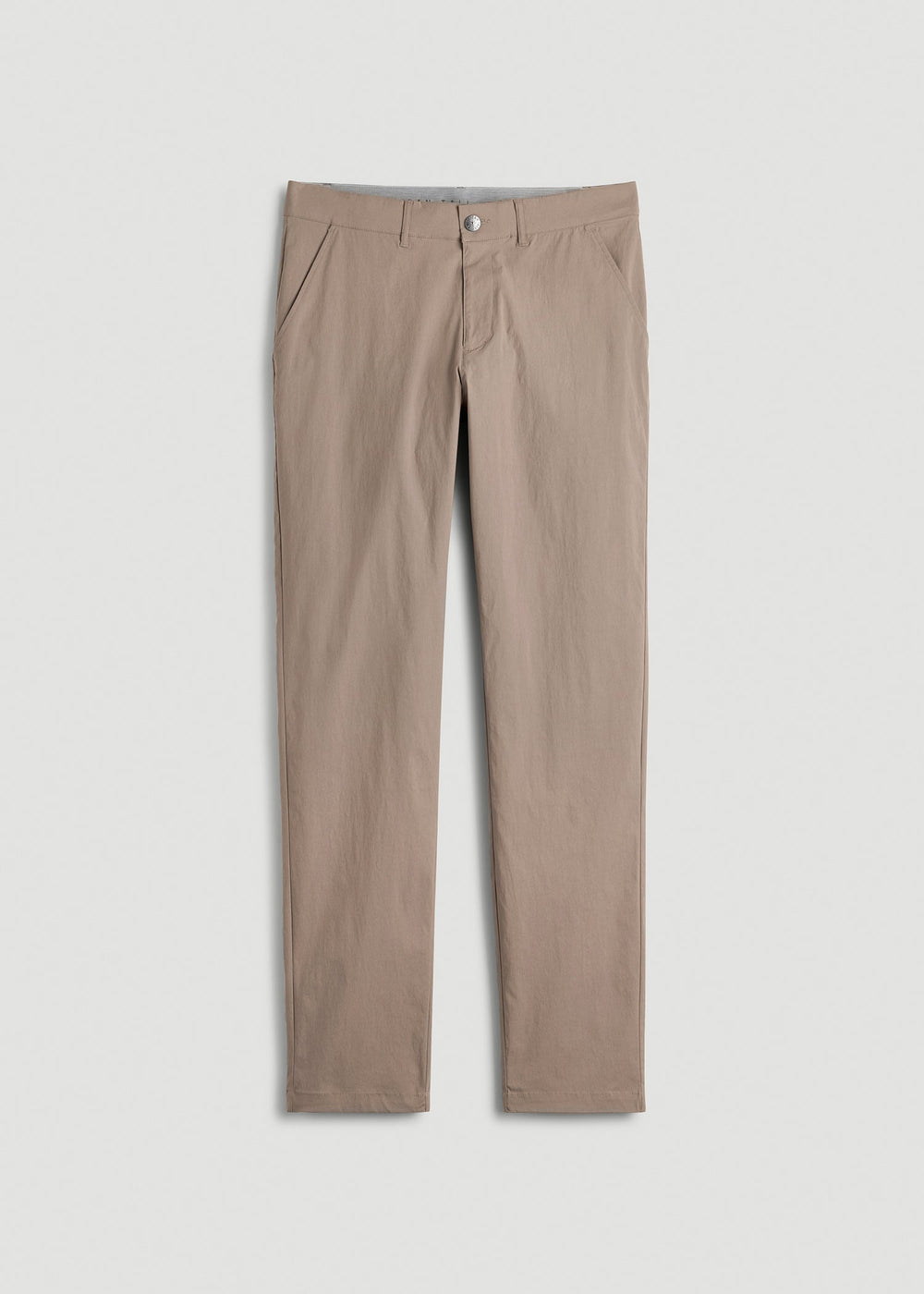 American Tall Outlet | TAPERED FIT Traveler Chino Pants for Tall Men in Dark Sand