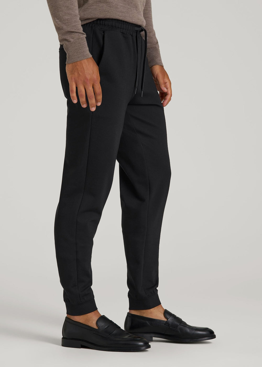 American Tall Online Shop | Soft Flex Ponte Jogger for Tall Men in Black