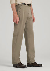 American Tall Online | 4-Way Stretch Commuter Straight Chino Pants for Tall Men in Dusty Khaki