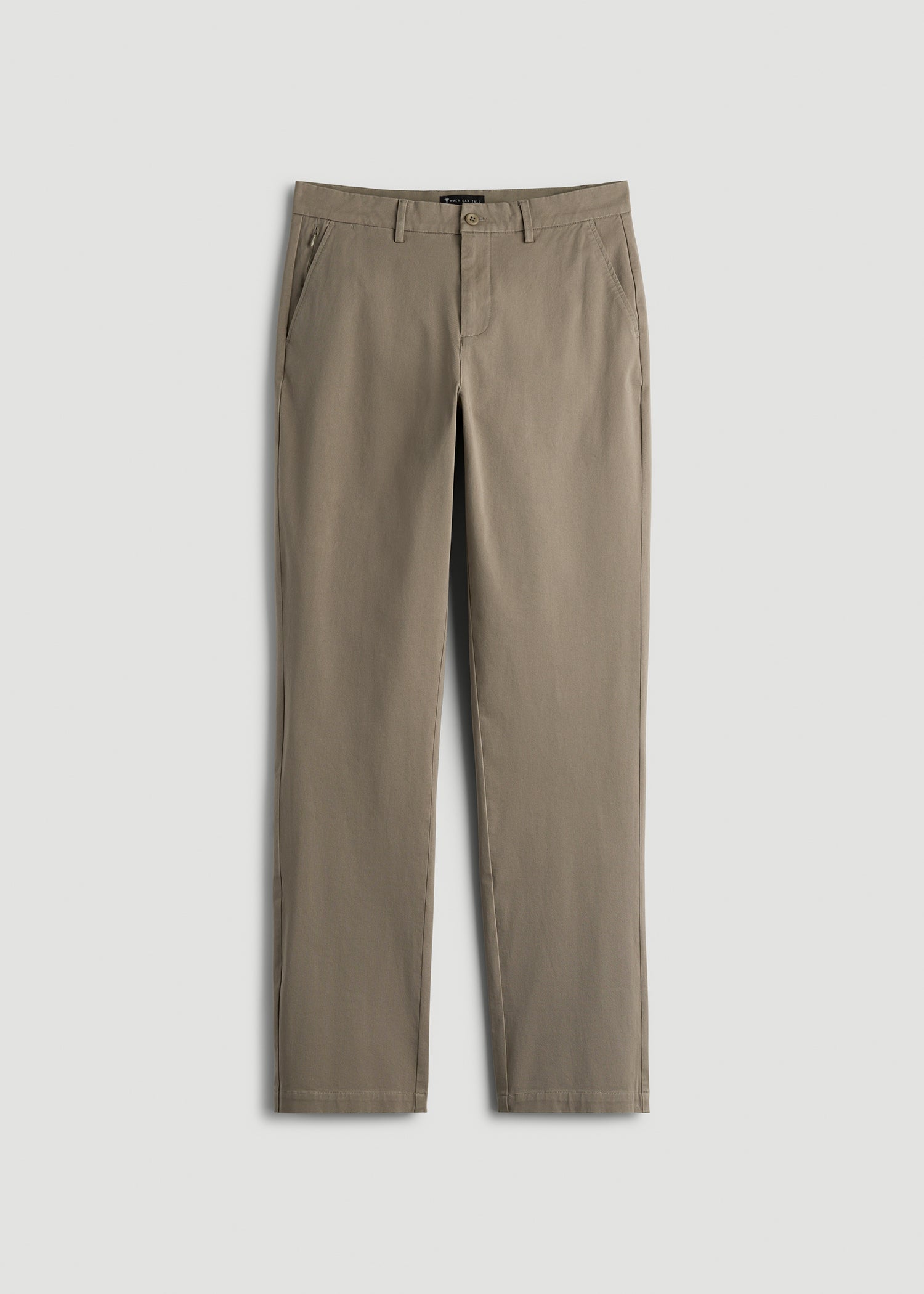 American Tall Online | 4-Way Stretch Commuter Straight Chino Pants for Tall Men in Dusty Khaki