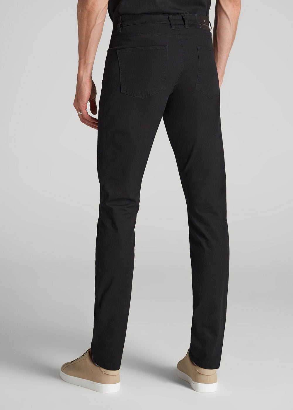 American Tall Sale | Carman TAPERED Fit Five Pocket Pants for Tall Men in Black