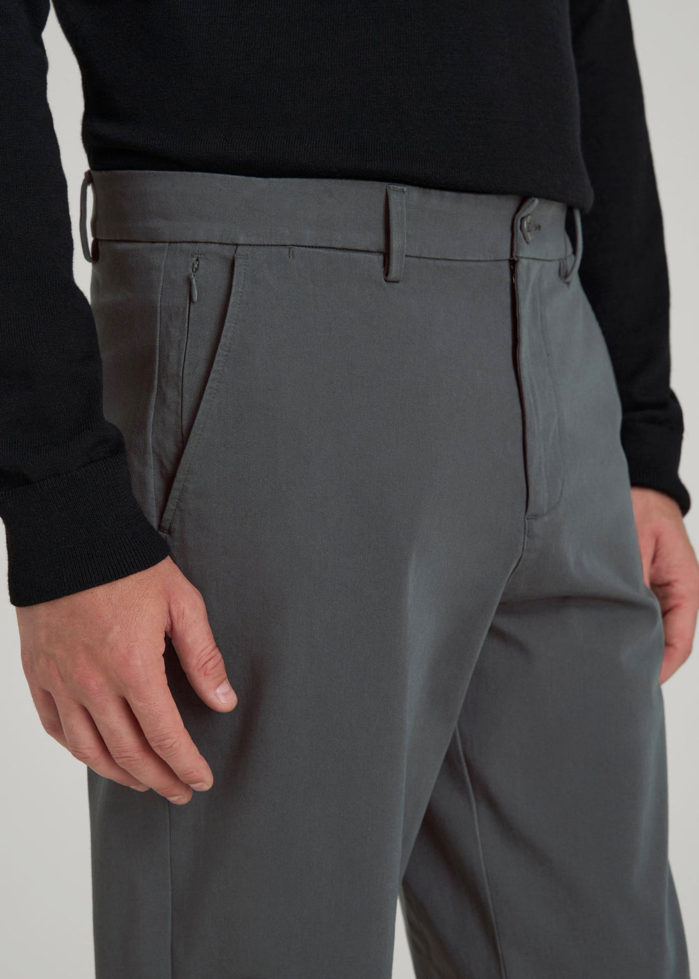 American Tall For Sale | 4-Way Stretch Commuter Tapered Chino Pants for Tall Men in Dark Ash