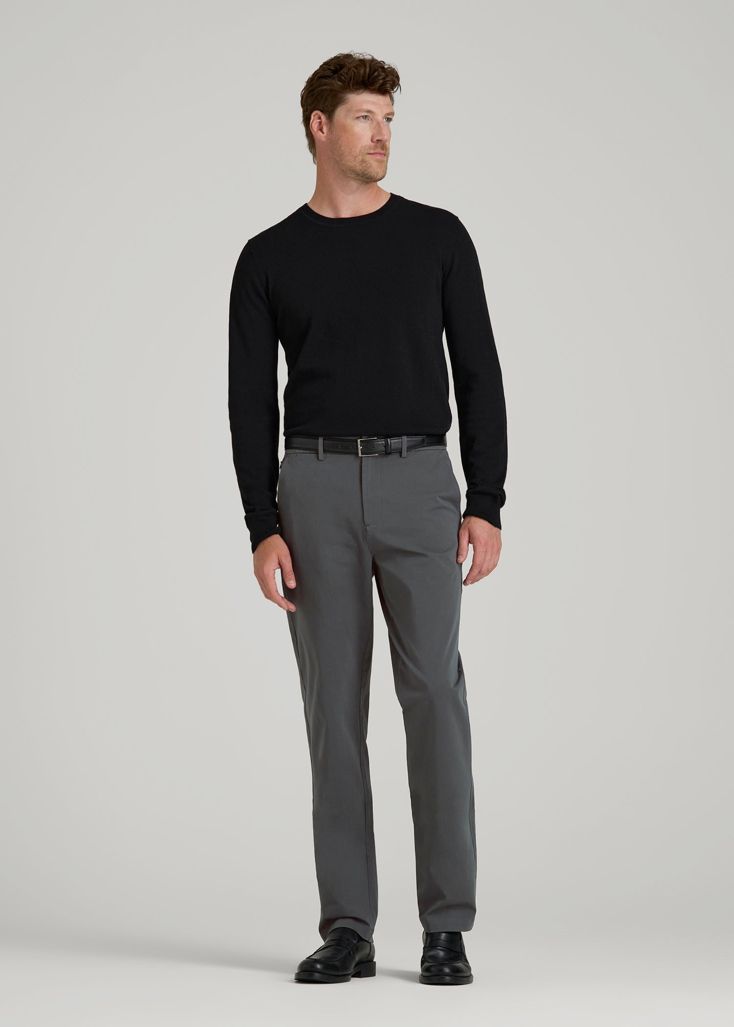 American Tall For Sale | 4-Way Stretch Commuter Tapered Chino Pants for Tall Men in Dark Ash