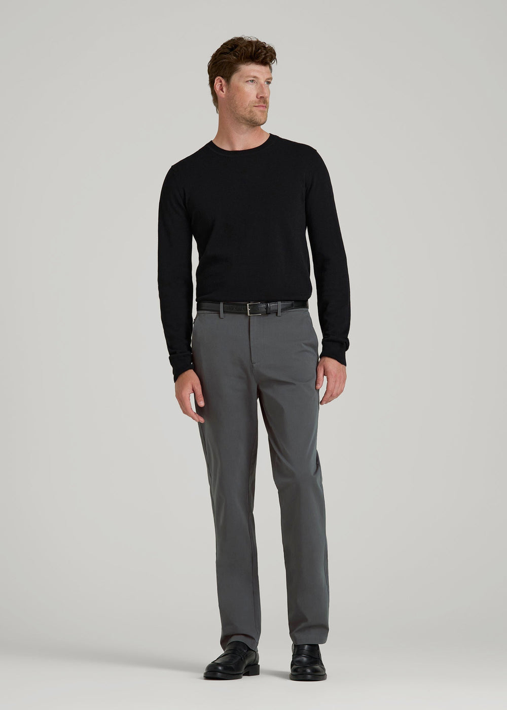 American Tall For Sale | 4-Way Stretch Commuter Tapered Chino Pants for Tall Men in Dark Ash