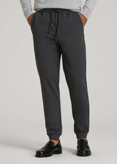 American Tall Online Shop | Soft Flex Ponte Jogger for Tall Men in Dark Charcoal Heather
