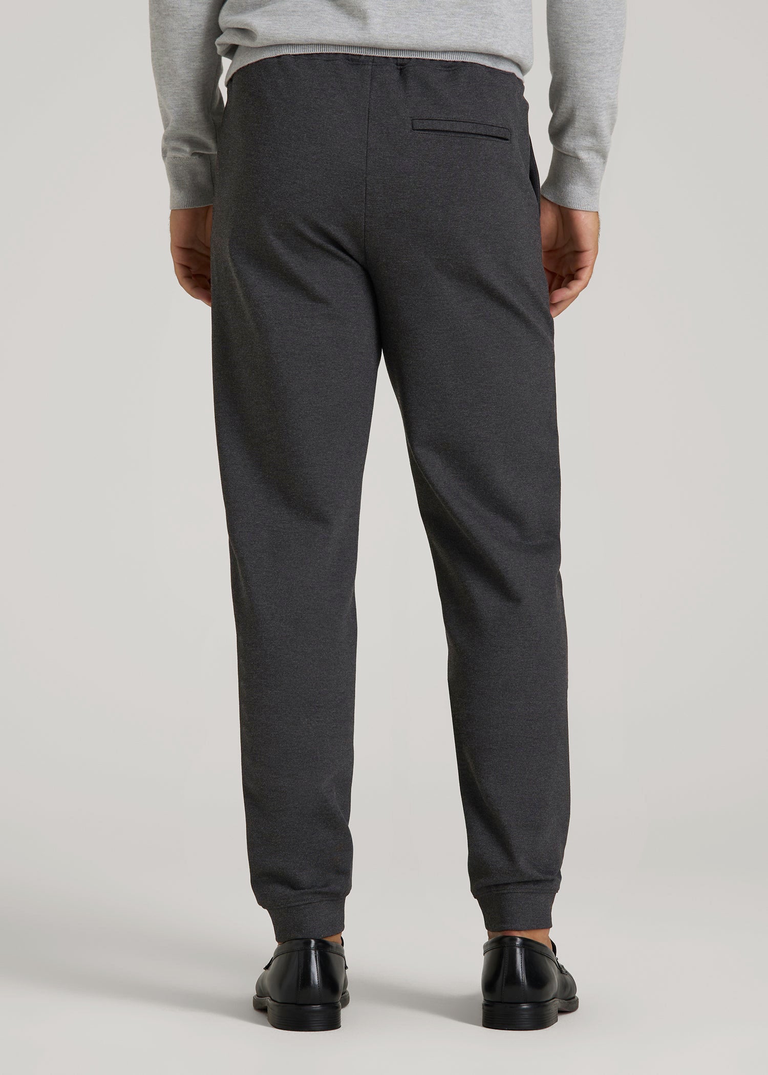 American Tall Online Shop | Soft Flex Ponte Jogger for Tall Men in Dark Charcoal Heather