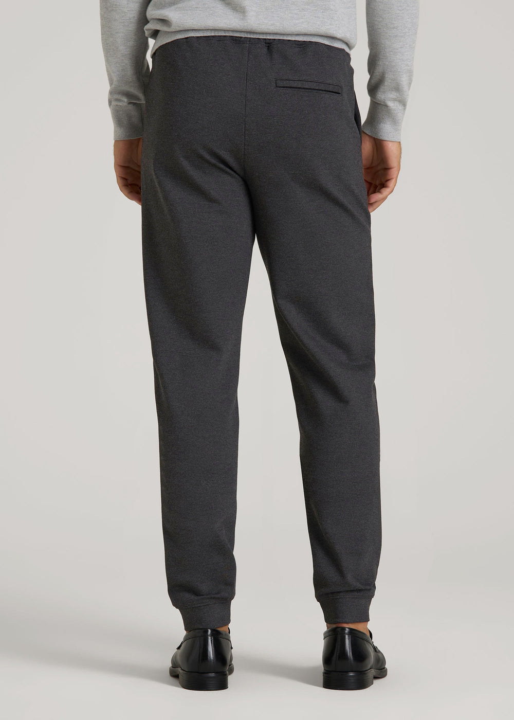 American Tall Online Shop | Soft Flex Ponte Jogger for Tall Men in Dark Charcoal Heather