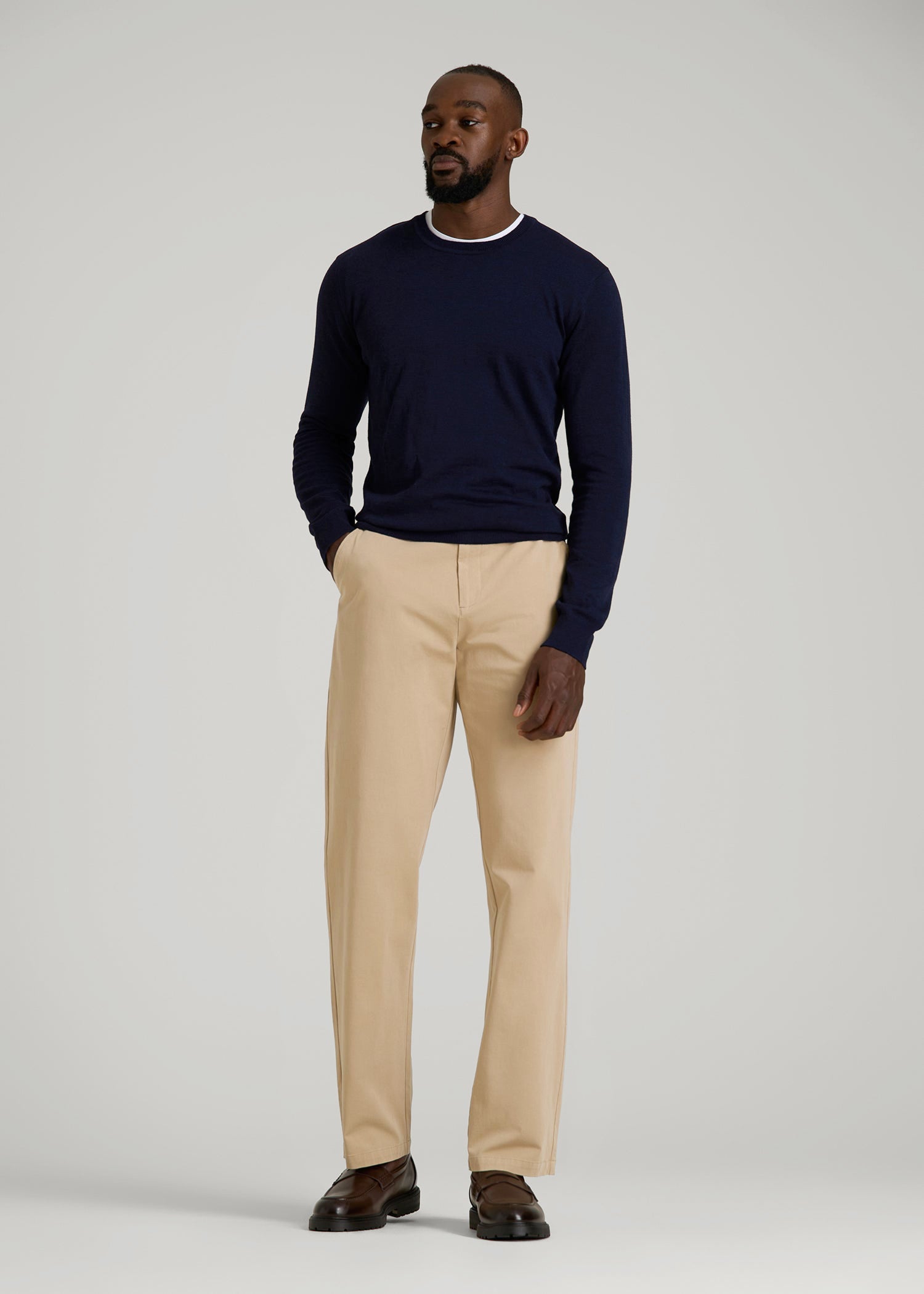 American Tall Discount | 4 Way Stretch Commuter RELAXED Chino Pants for Tall Men in Hazelwood