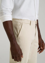 American Tall Online | 4 Way Stretch Commuter STRAIGHT Leg Chino Pants for Tall Men in Light Stone