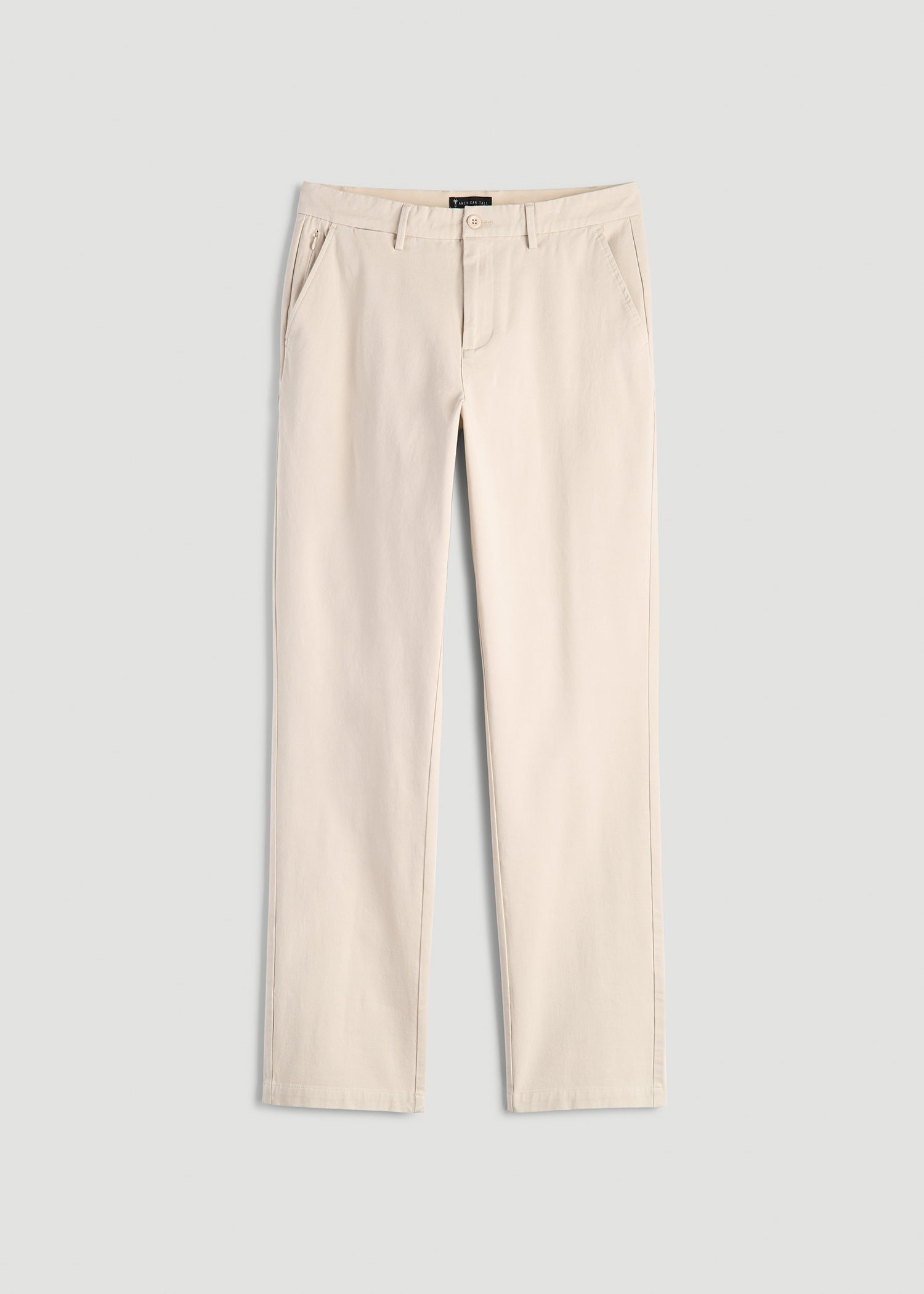 American Tall Online | 4 Way Stretch Commuter STRAIGHT Leg Chino Pants for Tall Men in Light Stone