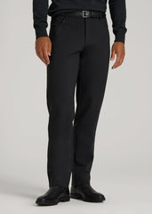 American Tall Sale | Soft Flex Ponte Pants for Tall Men in Black