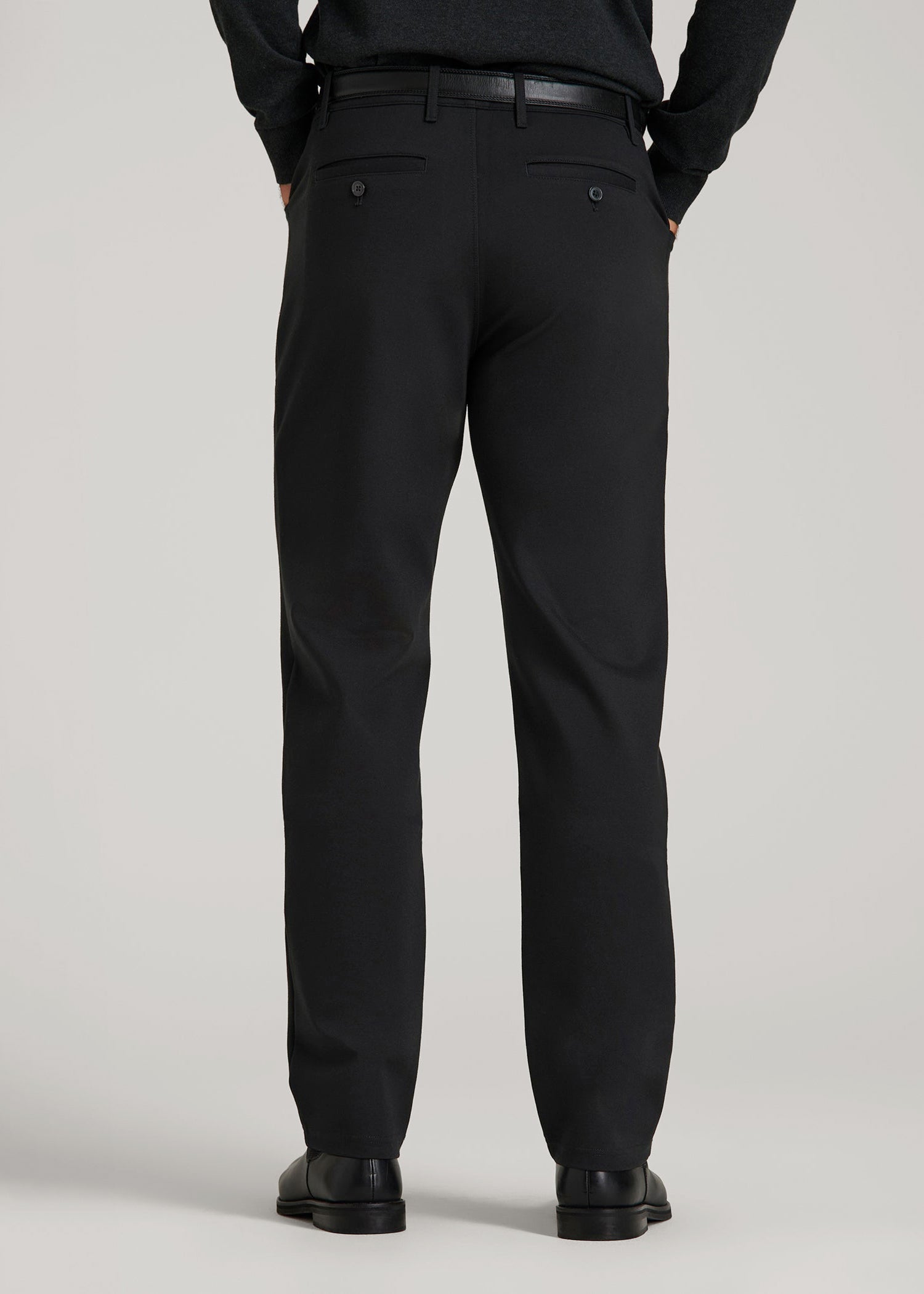 American Tall Sale | Soft Flex Ponte Pants for Tall Men in Black