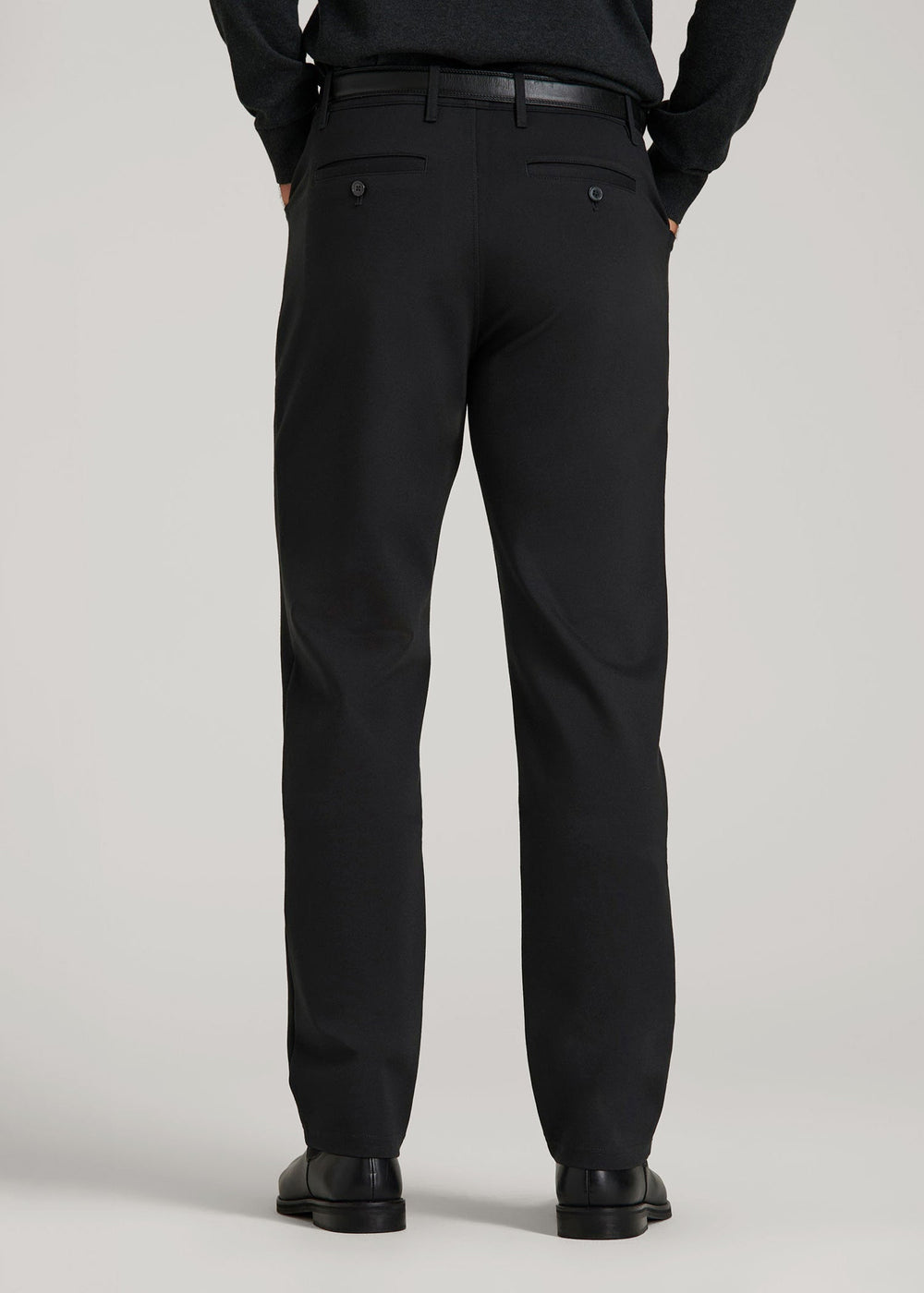 American Tall Sale | Soft Flex Ponte Pants for Tall Men in Black